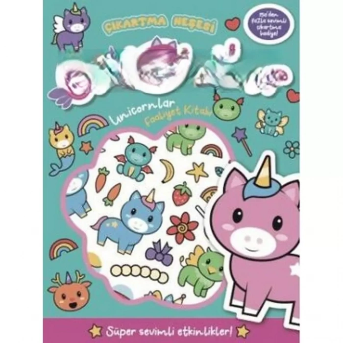 Üreticiniz Çıkartma Neşesi Unicornlar Faaliyet Kitabı