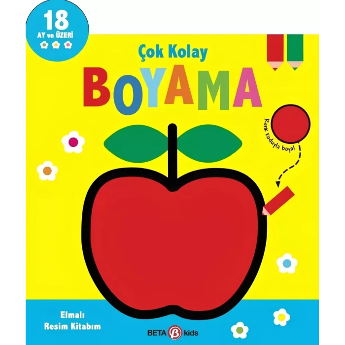 Üreticiniz Çok Kolay Boyama Elmalı Resim Kitabım