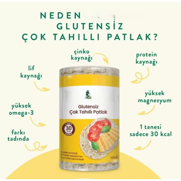 Üreticiniz Çok Tahıllı Pirinç Patlağı 100 Gr