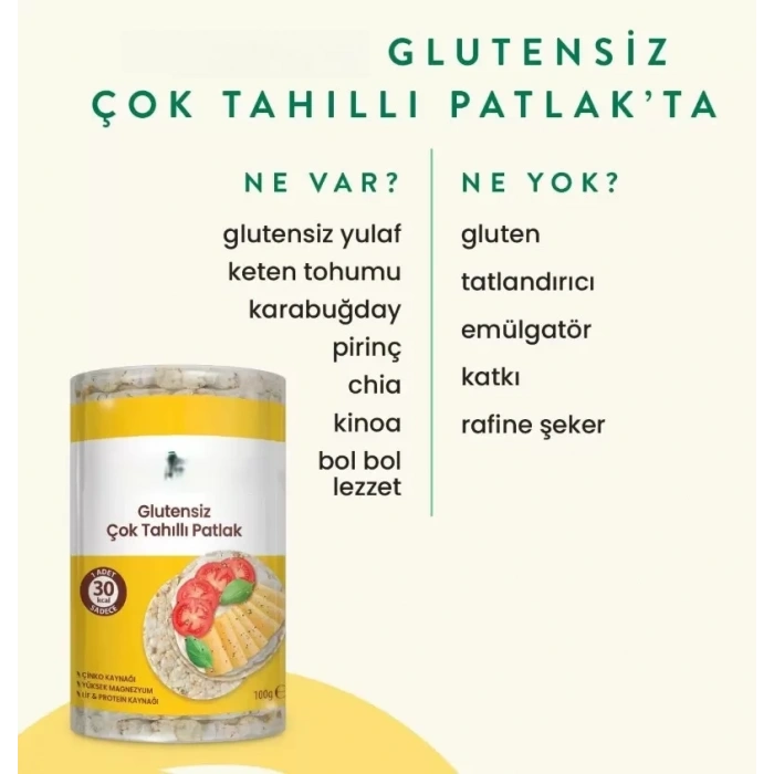Üreticiniz Çok Tahıllı Pirinç Patlağı 100 Gr