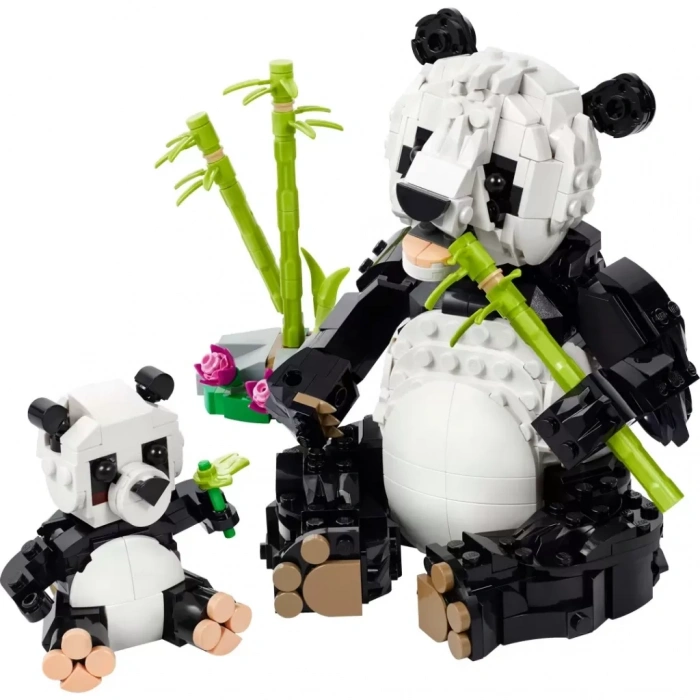 Üreticiniz Creator 3ü 1 Arada Vahşi Hayvanlar: Panda Ailesi Oyun Seti 31165