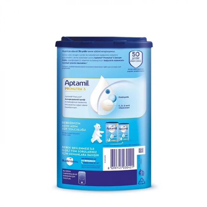 Üreticiniz Devam Sütü Maması No3 9-12 Ay 800 Gr