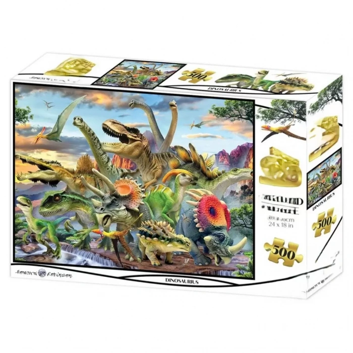Üreticiniz Dinozorlar 500 Parça Yetişkin Puzzle