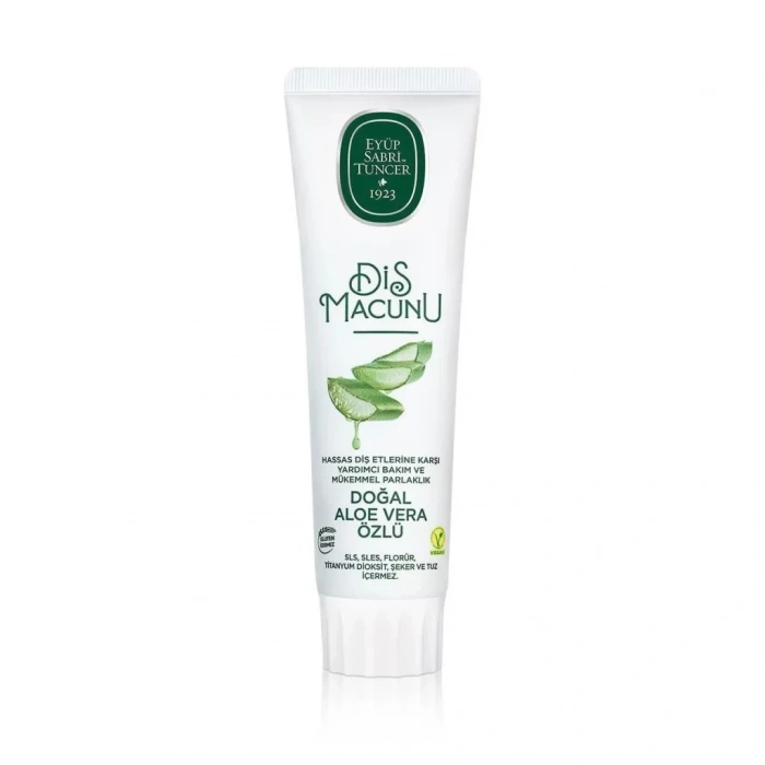 Üreticiniz Doğal Diş Macunu 90 Gr Aloe Vera