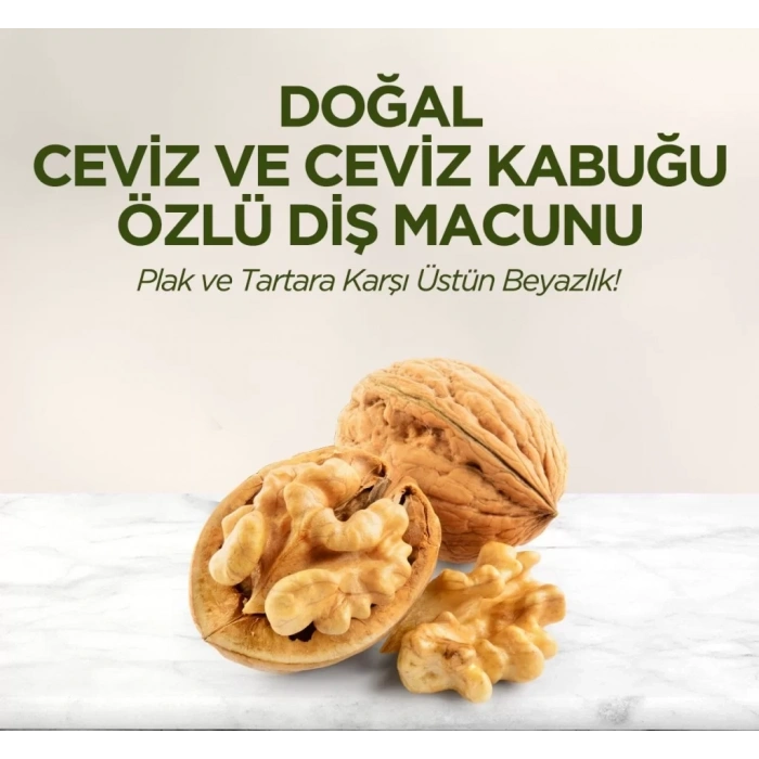 Üreticiniz Doğal Diş Macunu 90 Gr Ceviz & Ceviz Kabuğu Özlü