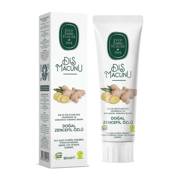 Üreticiniz Doğal Diş Macunu 90 Gr Zencefil Özlü
