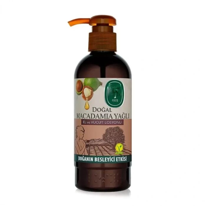 Üreticiniz Doğal Macadamia Yağlı El Ve Vücut Losyonu 250 Ml