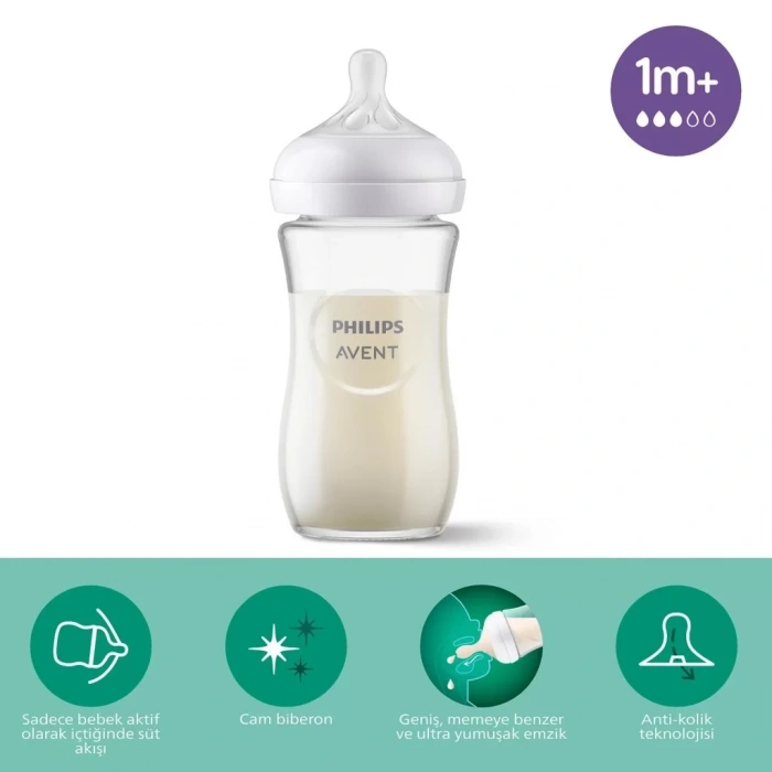 Üreticiniz Doğal Tepkili Natural Response Cam Biberon 240 Ml 1+ Ay