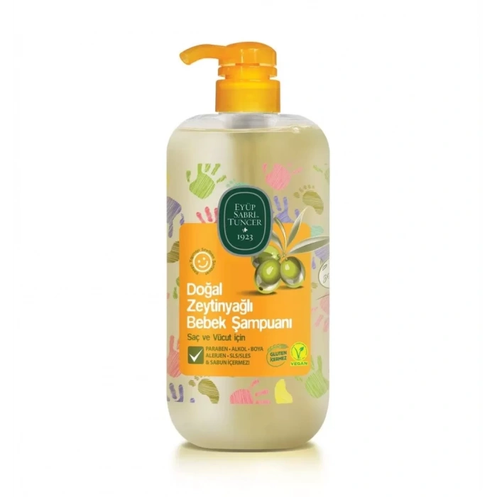 Üreticiniz Doğal Zeytinyağlı Bebek Şampuanı 600 Ml