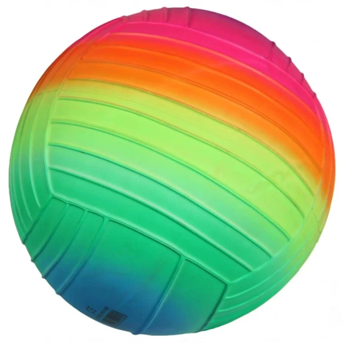 Üreticiniz Double W Sports Gökkuşağı Tırtıklı Pvc Top 23cm