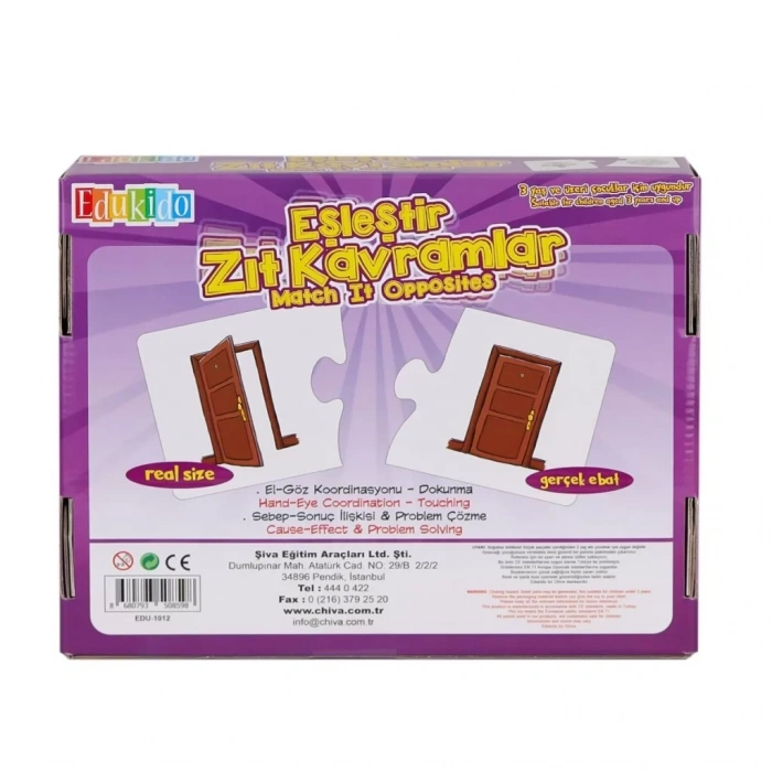 Üreticiniz Edu-1012 Eşleştir Zıt Kavramlar -chiva
