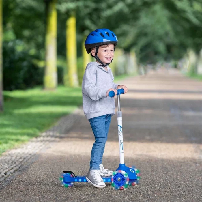 Üreticiniz Evo Işıklı Move N Groove Mavi Üç Tekerlekli Scooter