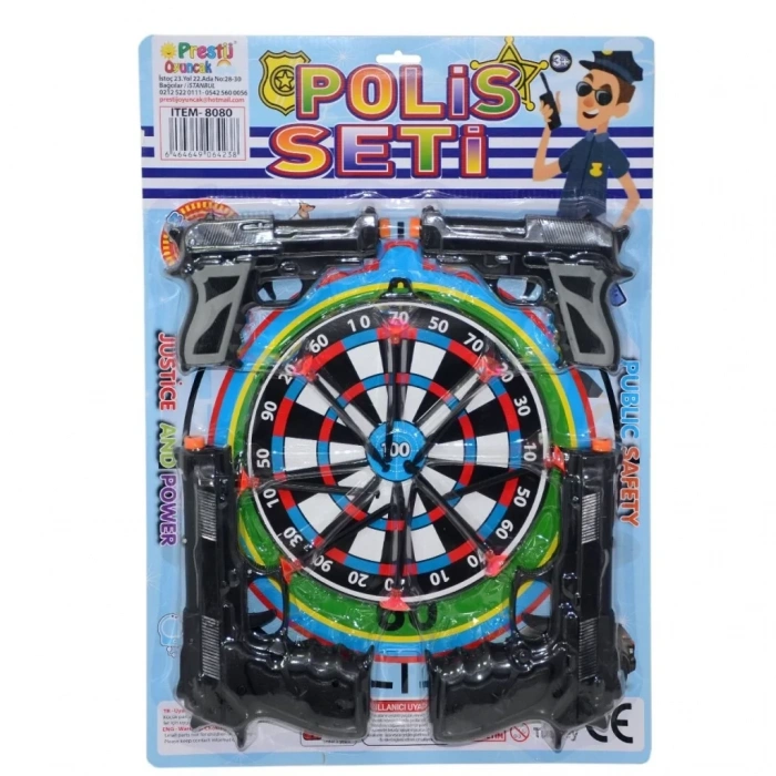 Üreticiniz Fab 8080 Kartelalı 4 Tabancalı Polis Seti