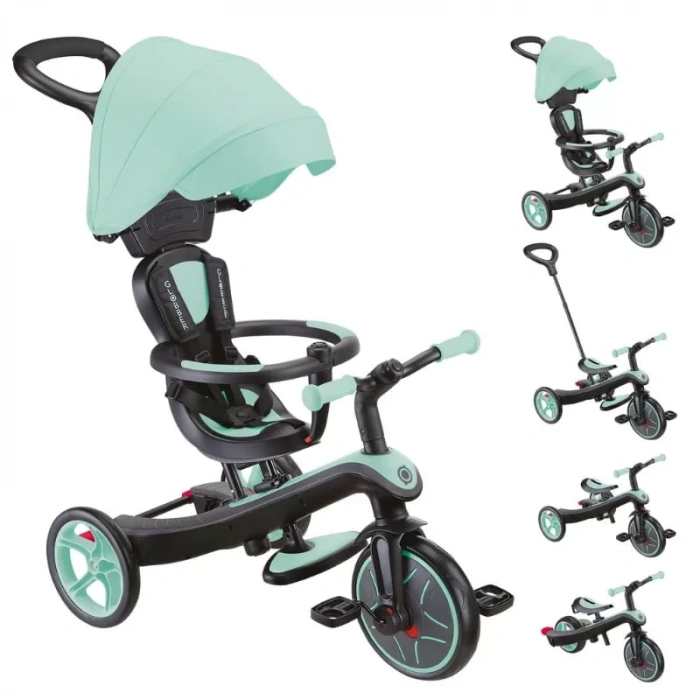 Üreticiniz Globber Explorer 4in1 Trike Bisiklet Mint Yeşili