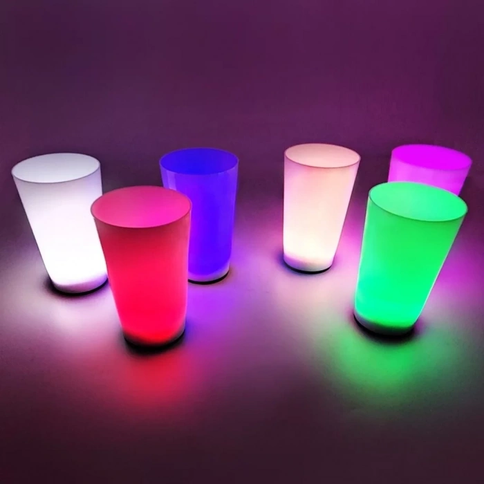 Üreticiniz Glow Partisi Bardakları 6 Renk 6 Adet 1.5 Oz