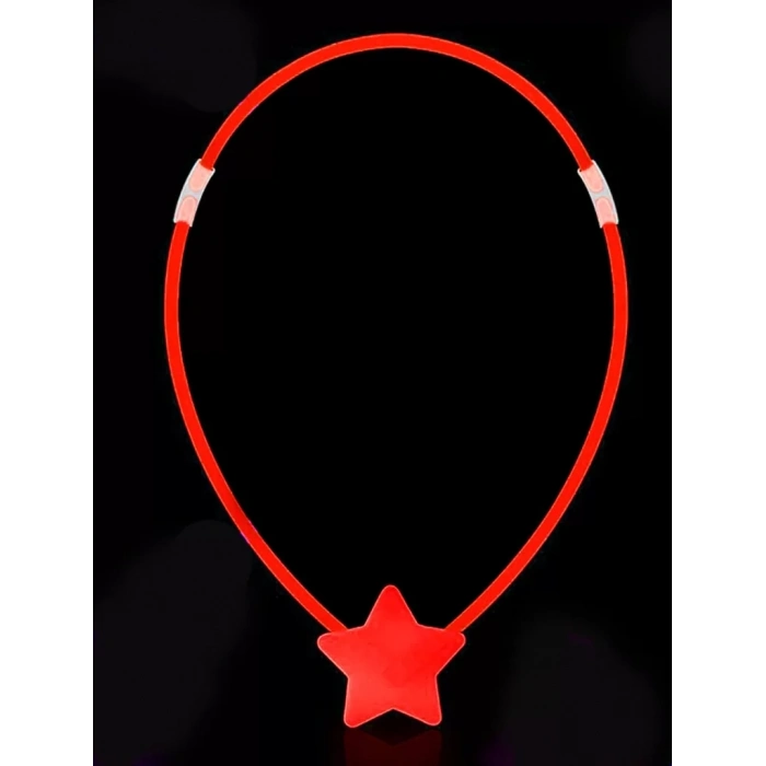 Üreticiniz Glow Stick Yıldız Kolye - Glow Kolye - Glow Stick Partisi Yıldız Kolye 6 Adet