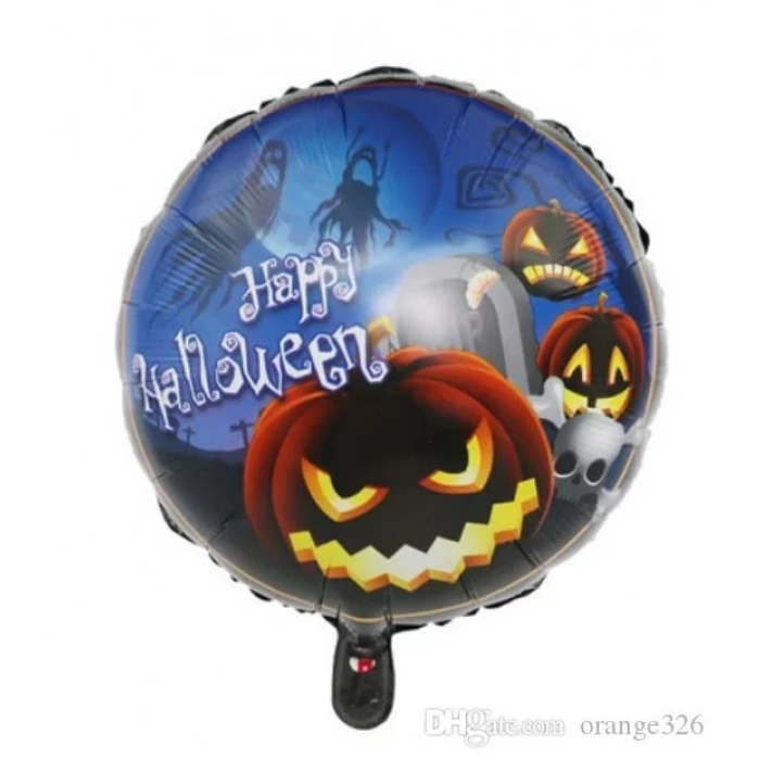 Üreticiniz Happy Halloween Balkabağı Folyo Balon 18 İnç