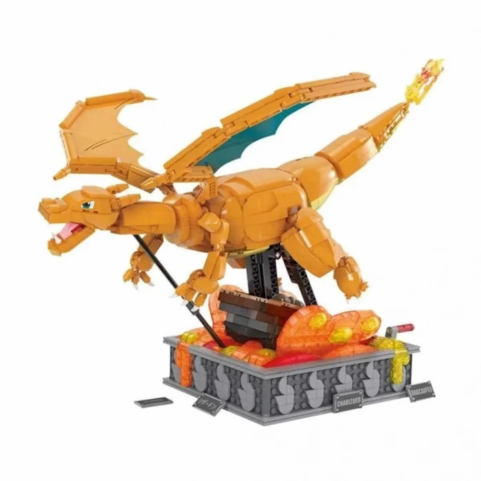 Üreticiniz Hmw05 Mega Pokémon™ Hareketli Charizard 1664 Parça +12 Yaş