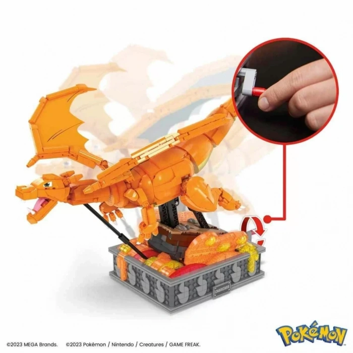 Üreticiniz Hmw05 Mega Pokémon™ Hareketli Charizard 1664 Parça +12 Yaş