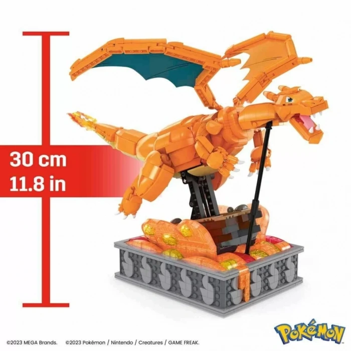 Üreticiniz Hmw05 Mega Pokémon™ Hareketli Charizard 1664 Parça +12 Yaş
