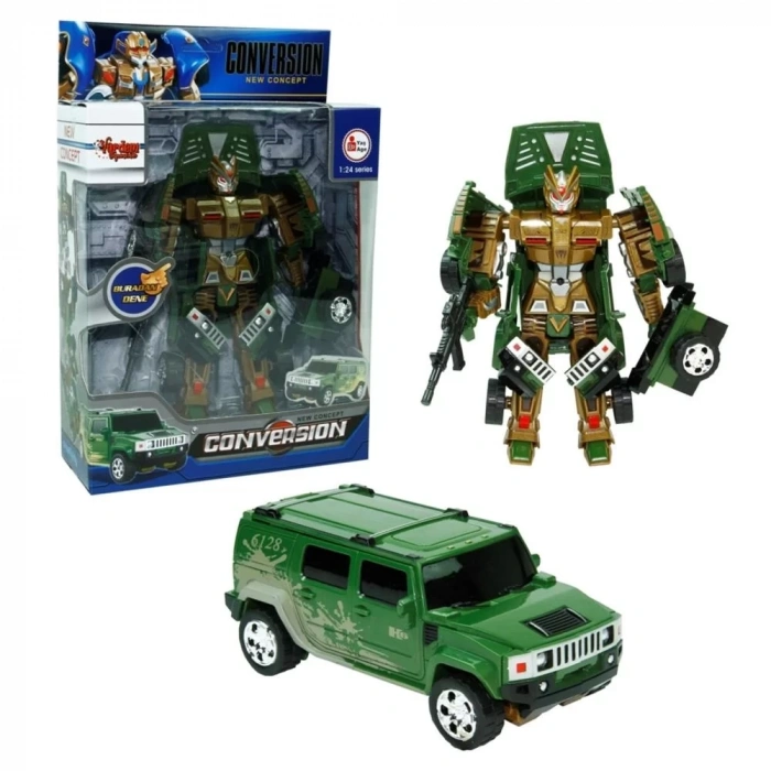 Üreticiniz Hw-899-1-2-5 Kut. Dönüşebilen Robot Jeep 1:24 -vrd