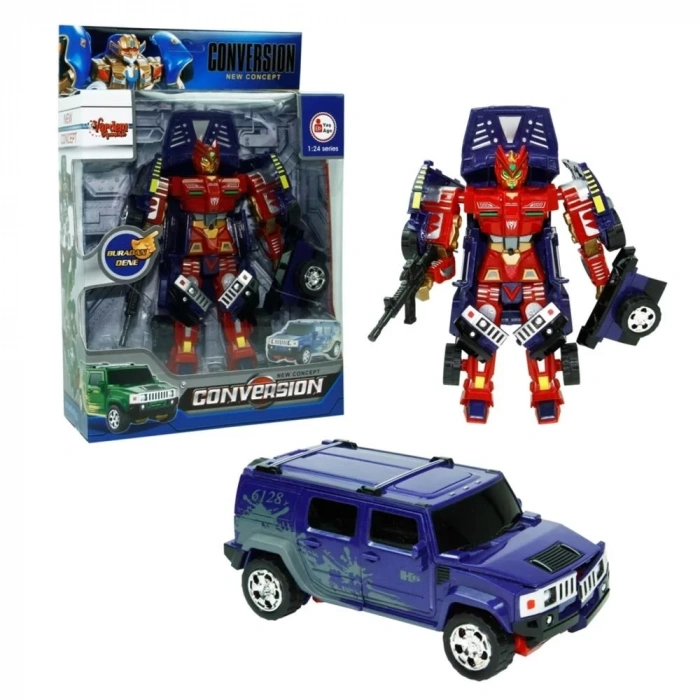 Üreticiniz Hw-899-1-2-5 Kut. Dönüşebilen Robot Jeep 1:24 -vrd