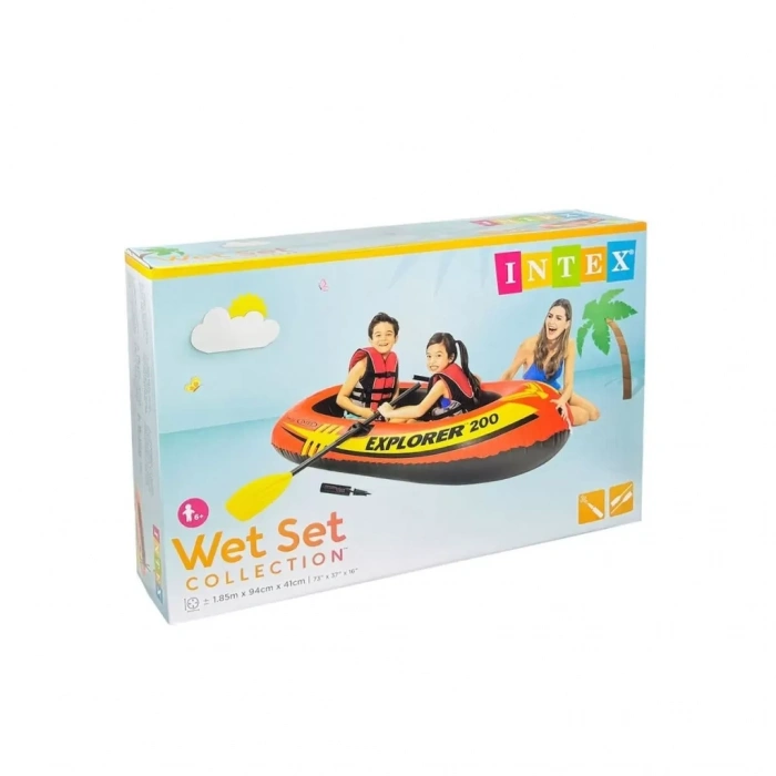 Üreticiniz Ib58331 Intex Explorer Bot 200 Set (kürek Pompa) 185x94x41 Cm