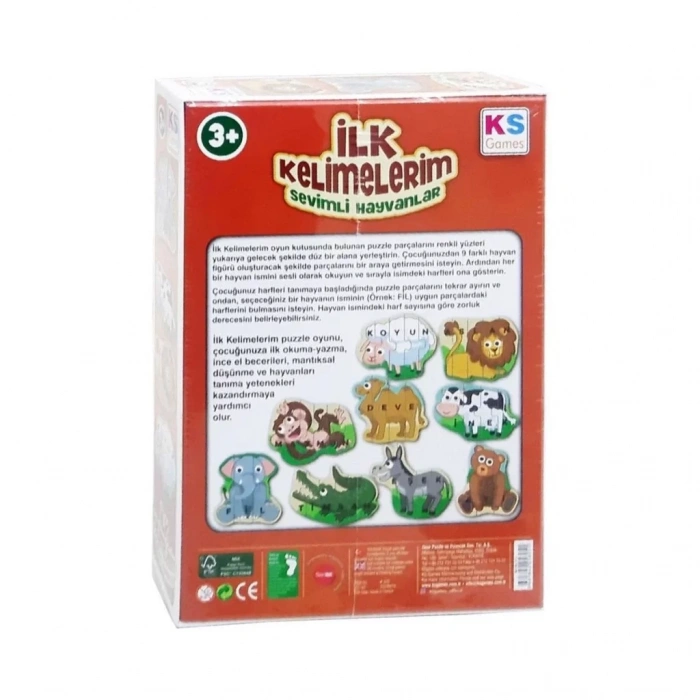 Üreticiniz Ilk805 İlk Kelimelerim -nessiworld Puzzle