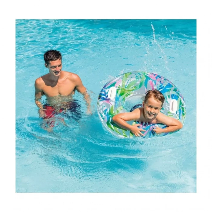 Üreticiniz Isc58263 Intex Tutmaçlı Desenli Simit 97 Cm