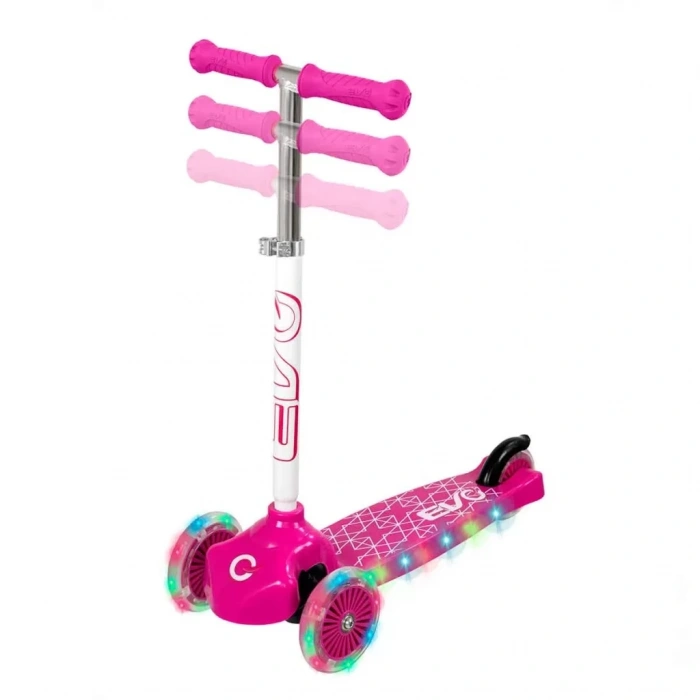 Üreticiniz Işıklı Move N Groove Pembe Üç Tekerlekli Scooter