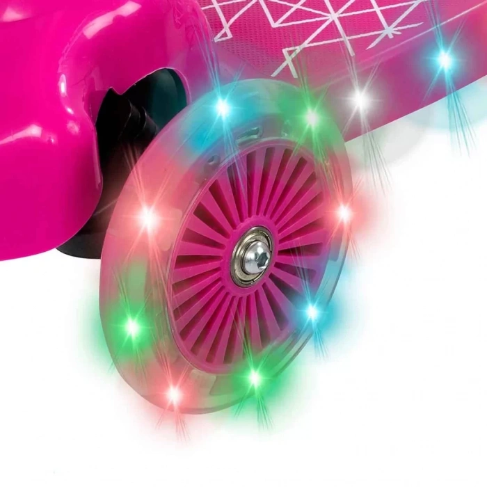 Üreticiniz Işıklı Move N Groove Pembe Üç Tekerlekli Scooter