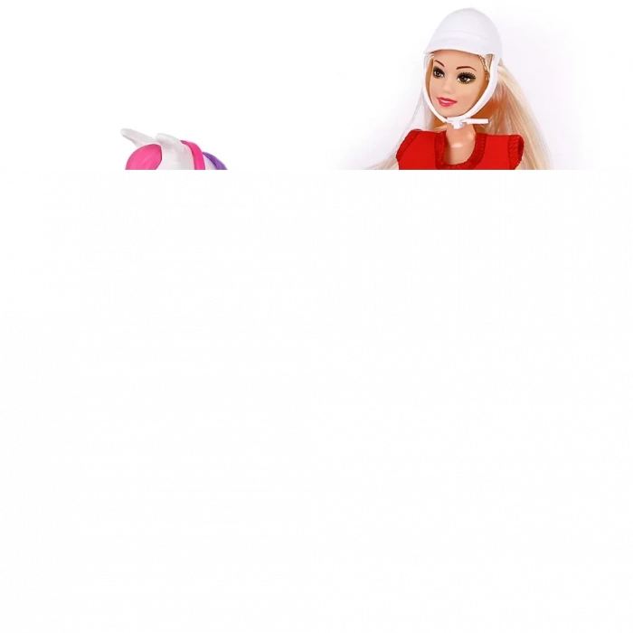 Üreticiniz Jasmine Atlı Bebek Beyaz-pembe