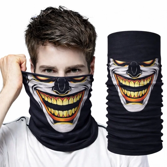 Üreticiniz Joker Gülüşlü Maske – Çok Amaçlı Boyunluk Bandana 3 No