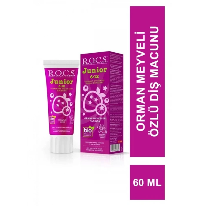 Üreticiniz .junior Diş Macunu 6-12 Yaş 60 Ml Orman Meyveleri