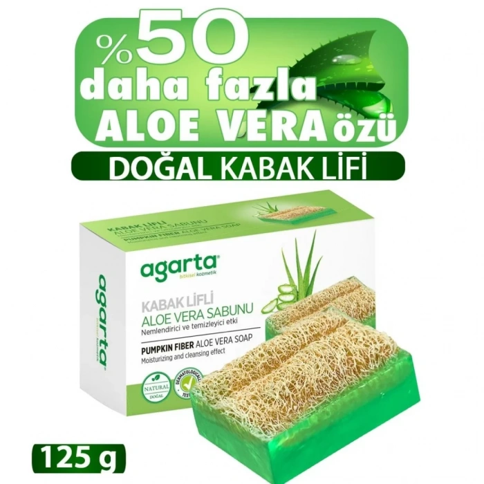 Üreticiniz Kabak Lifli Aloe Vera Sabunu 125 Gr