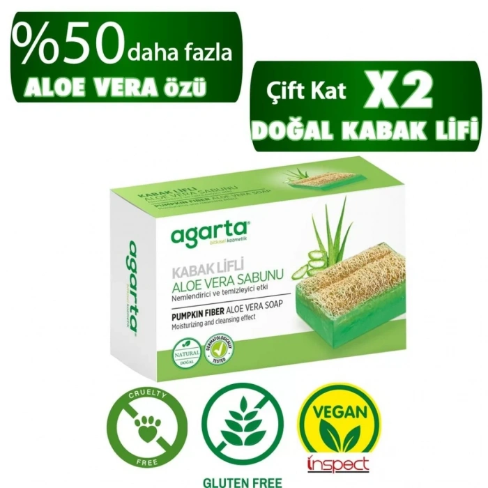 Üreticiniz Kabak Lifli Aloe Vera Sabunu 125 Gr