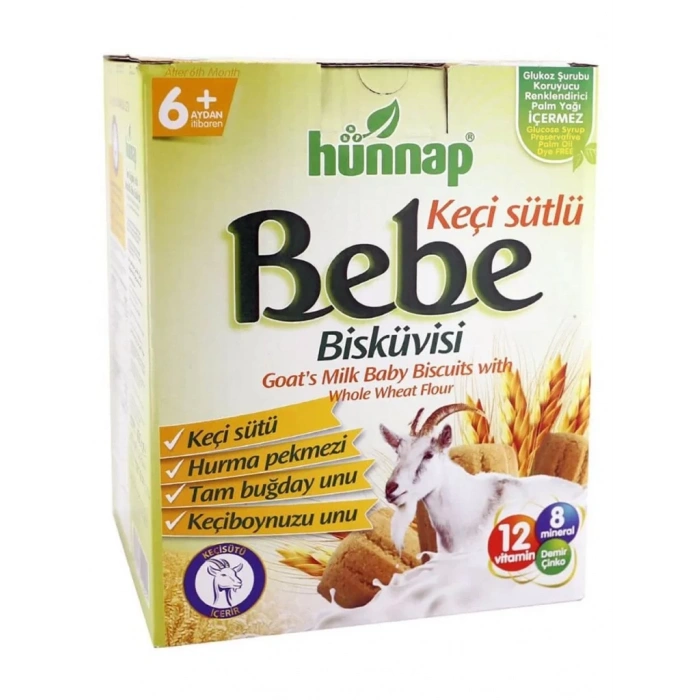 Üreticiniz Keçisütlü Vitaminli Bebe Bisküvisi 400 Gr
