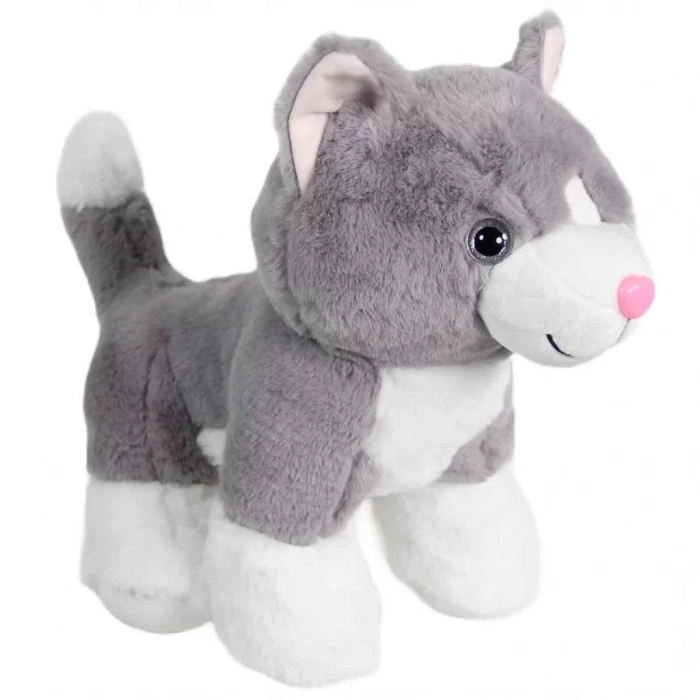 Üreticiniz Kedi Peluş Gri 36 Cm