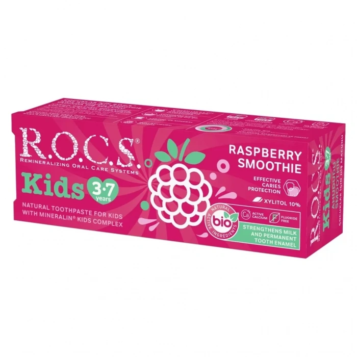 Üreticiniz .kids Ahududu Smoothie Tadında Florürsüz Diş Macunu 45 Gr