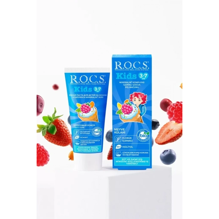 Üreticiniz .kids Diş Macunu 3-7 Yaş 35 Ml Meyve Külahı