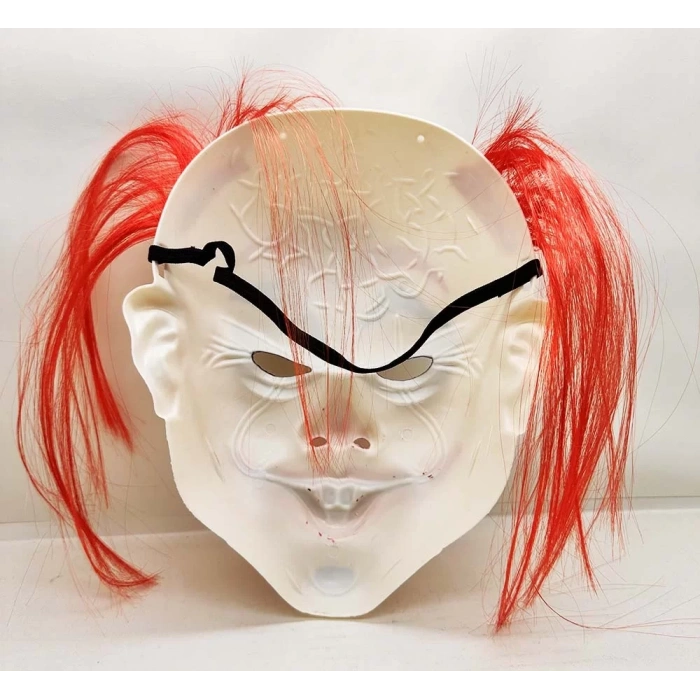 Üreticiniz Kızıl Saçlı Joker Palyaço Maskesi