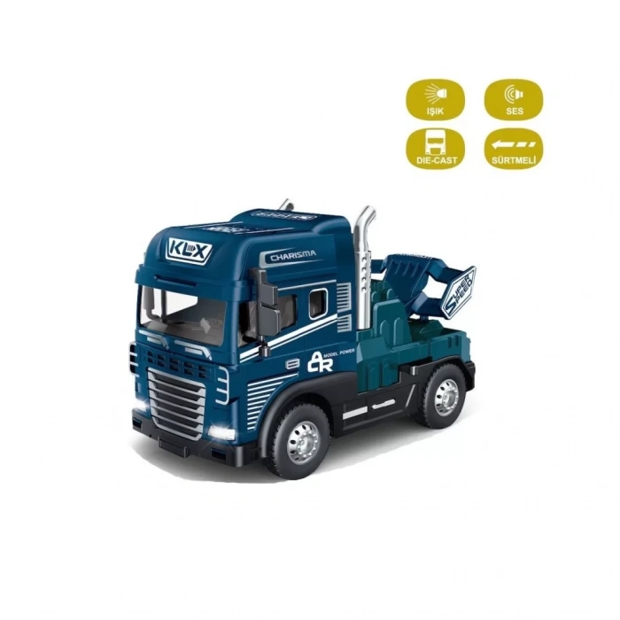 Üreticiniz Klx800-247 Sürtmeli Işıklı Müzikli 1:24 Çekici (tır Kafası)