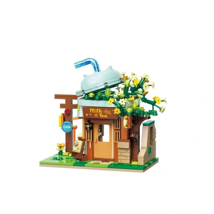 Üreticiniz Kp-28021 Milk Tea Shop Blok Seti -vagon Life