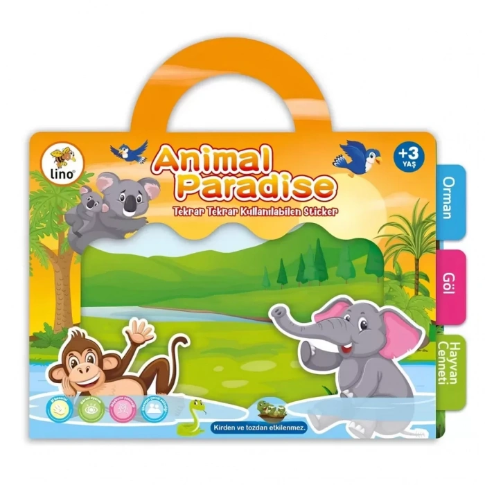 Üreticiniz Kullanılabilen Sticker Animal Paradise