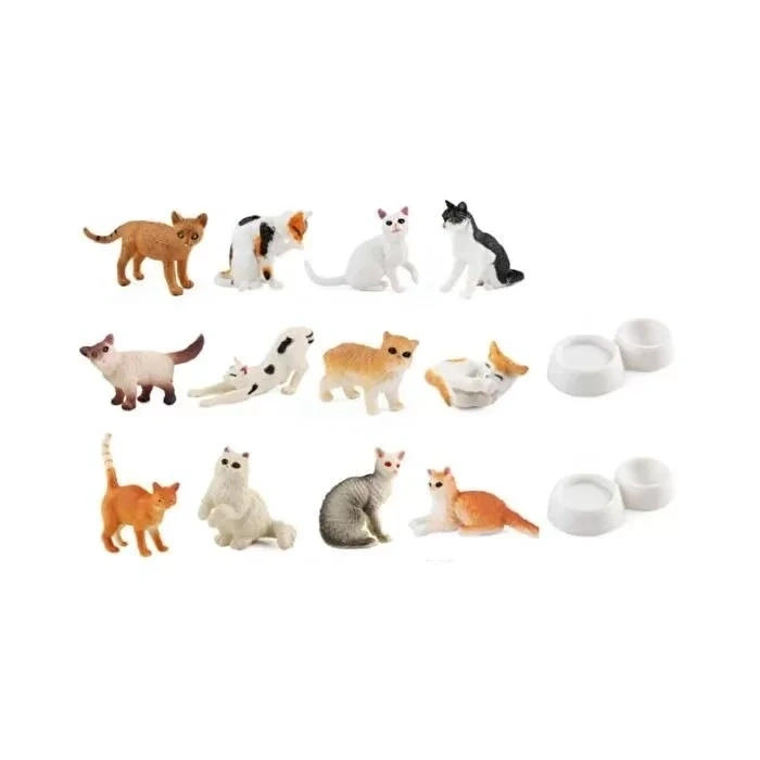 Üreticiniz Kz956-031f Kedi Arkdş.figür Set Kutulu 6pcs 2m-tül