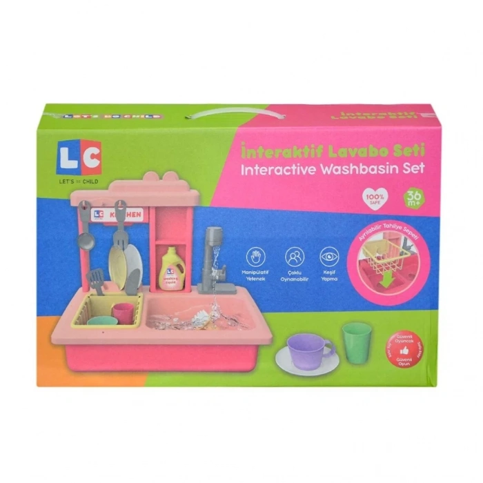 Üreticiniz Lc-30916  Pilli İnteraktif Lavabo Seti 21 Parça