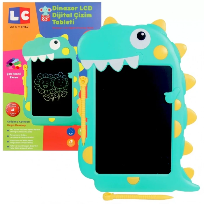 Üreticiniz Lcd Dijital Renkli Dinozor Çizim Tableti 8,5 İnç