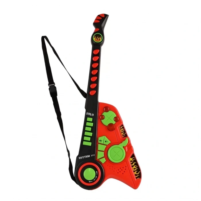 Üreticiniz Led Işıklı Melodili Askılı Müzikli Gitar