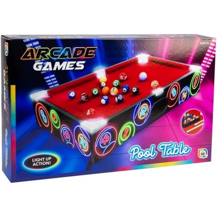 Üreticiniz Ledli Masaüstü Bilardo 50x30 Cm