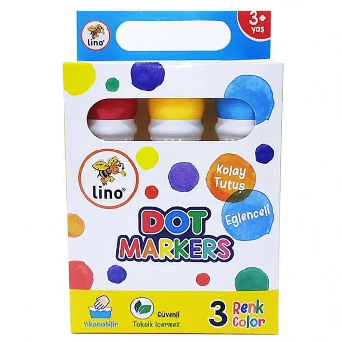 Üreticiniz Lino Dot Markers 3lü Yıkanabilir